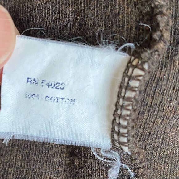 GAP Half-Zip Mock Neck Sweater Sweatshirt Men's Size M Brown Pullover Cotton - Picture 15 of 15